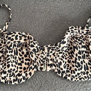 Leopar Print underwire bikini top